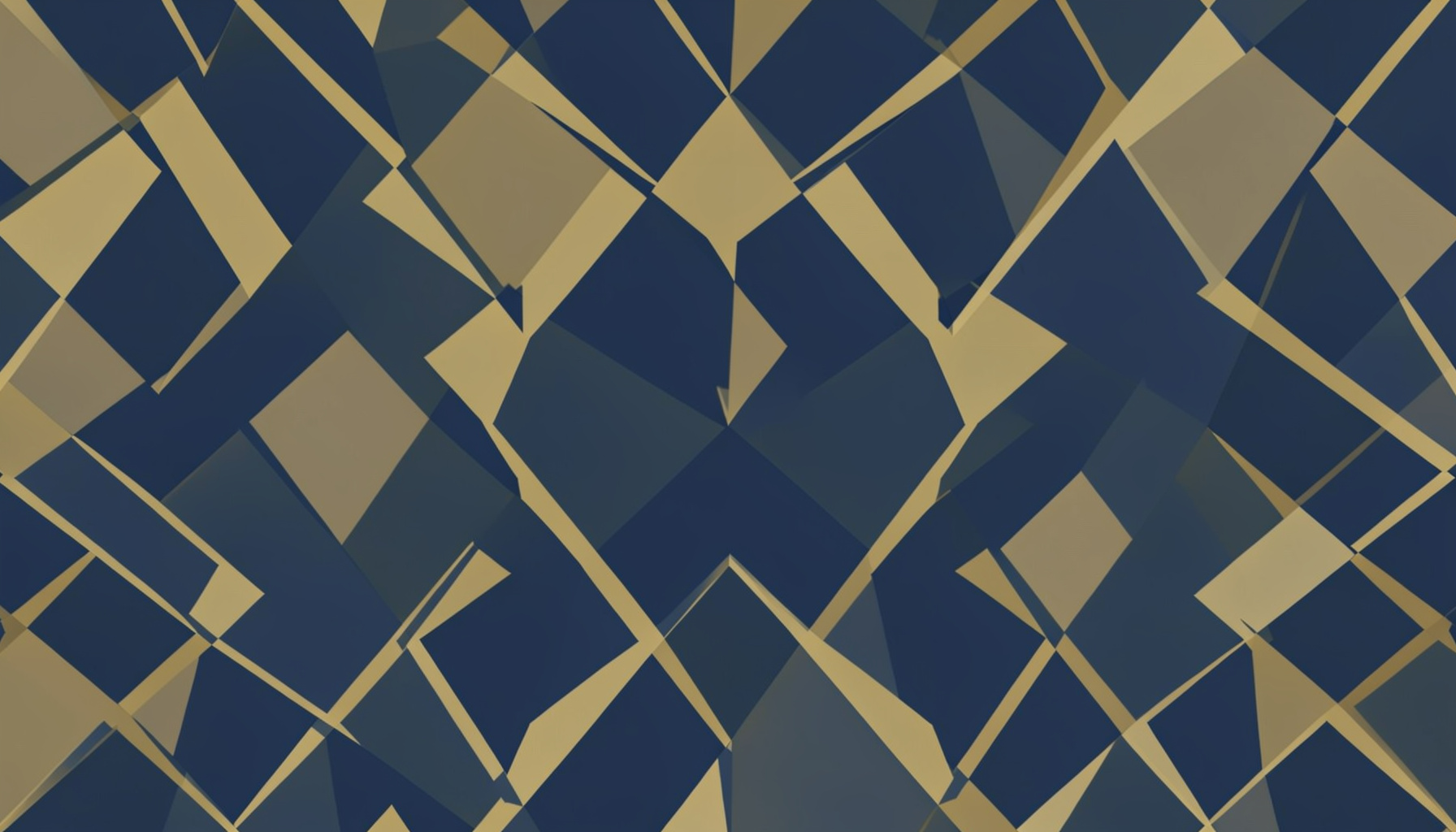 Abstract geometric pattern in muted gold and navy tones